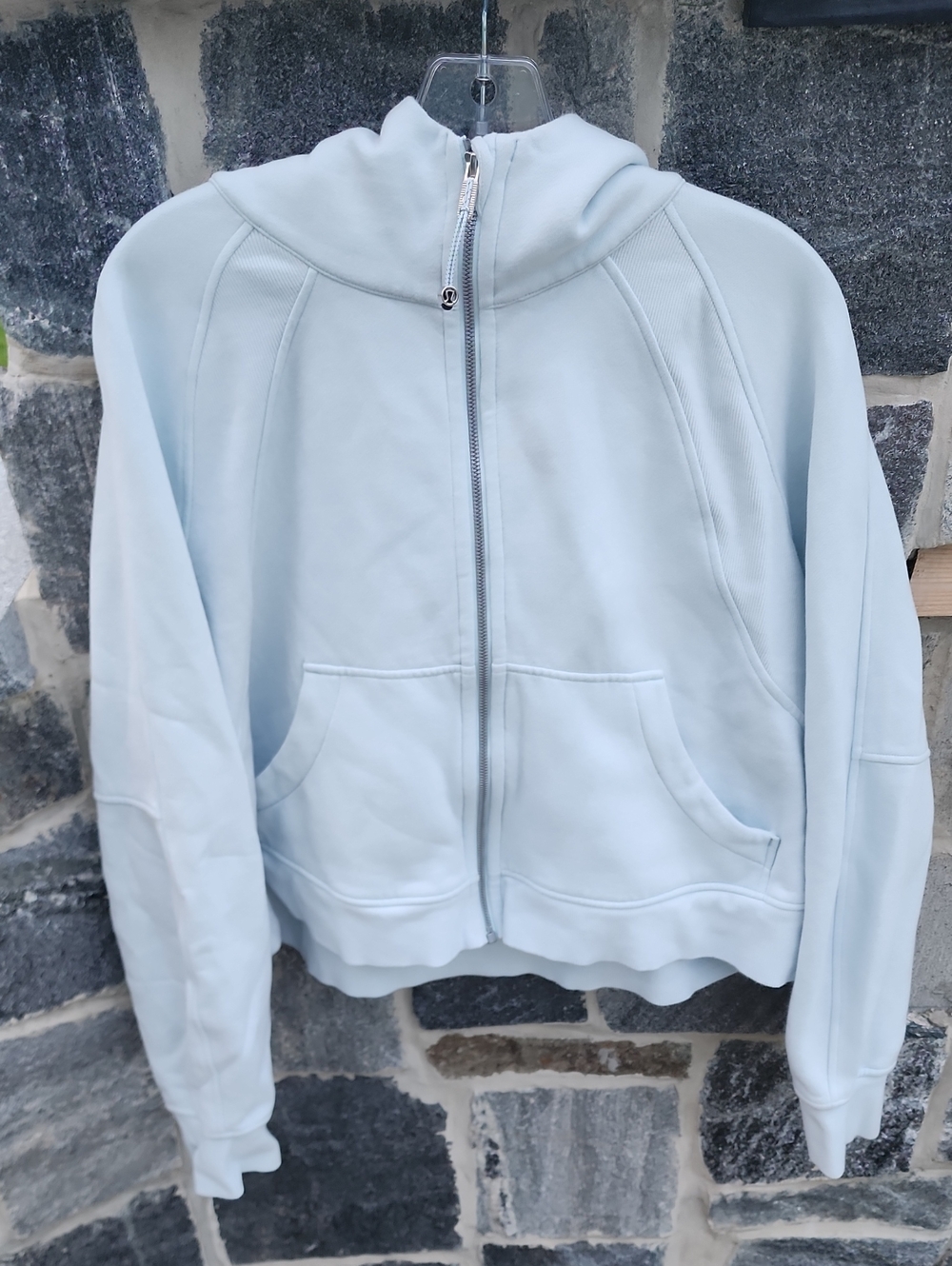 Lululemon Scuba Oversized Light Blue Full Zip Women's Hoodie Jacket sz XL / XXL